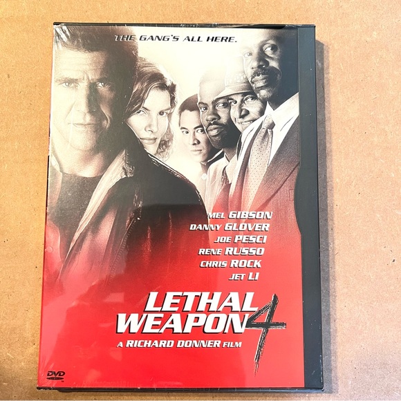 NEW SEALED DVD Lethal Weapon 4 - Mel Gibson Danny Glover Chris Rock Movie Film - Picture 1 of 2